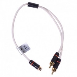 FUSION Performance RCA Cable Splitter - 1 Female to 2 Male - .9'