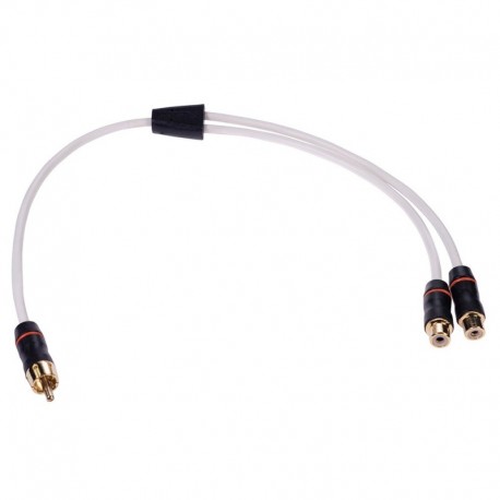 FUSION Performance RCA Cable Splitter - 1 Male to 2 Female - .9'