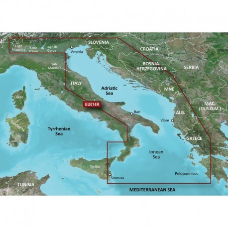 Garmin BlueChart g3 Vision HD - VEU014R - Italy, Adriatic Sea - microSD /SD