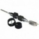 C. Sherman Johnson Wrap Pins Hook & Loop Pin Locking Devices for Open Body Turnbuckles 7/16" & 1/2" - 2-Pack