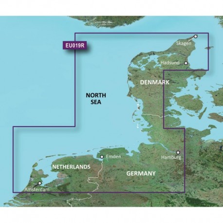 Garmin BlueChart g3 Vision HD - VEU019R - Alborg to Amsterdam - microSD /SD