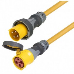 Marinco 100 Amp 125/250V 3-Pole, 4-Wire Shore Power Cable Set Extension Cord - 50'