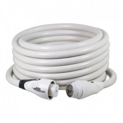 Marinco EEL 50A White Cordset - 125/250V - 50'