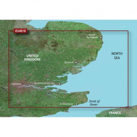 Garmin BlueChart g3 Vision HD - VEU461S - Thames Estuary - microSD /SD