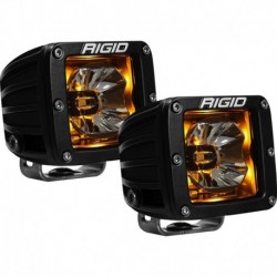 RIGID Industries Radiance Pod Amber Backlight Black Housing - Pair