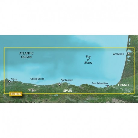Garmin BlueChart g3 Vision HD - VEU485S - Fuenterrabia to Gijon - microSD /SD