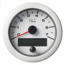 Veratron 3-3/8" (85MM) OceanLink NMEA 2000 Tachometer - 7000 RPM - White Dial & Bezel