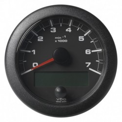 Veratron 3-3/8" (85MM) OceanLink NMEA 2000 Tachometer - 7000 RPM - Black Dial & Bezel