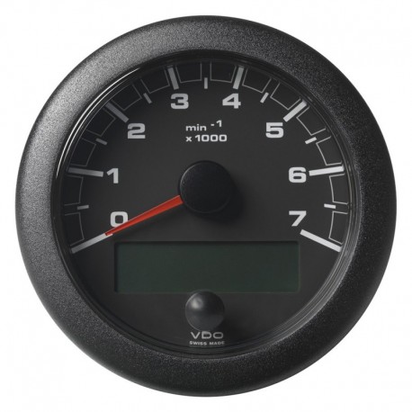 Veratron 3-3/8" (85MM) OceanLink NMEA 2000 Tachometer - 7000 RPM - Black Dial & Bezel