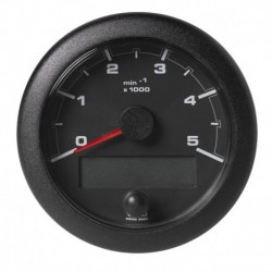 Veratron 3-3/8" (85MM) OceanLink NMEA 2000 Tachometer - 5000 RPM - Black Dial & Bezel