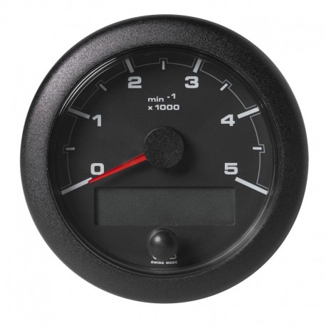 Veratron 3-3/8" (85MM) OceanLink NMEA 2000 Tachometer - 5000 RPM - Black Dial & Bezel