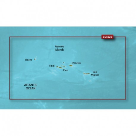 Garmin BlueChart g3 Vision HD - VEU502S - Azores Islands - microSD /SD