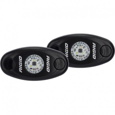 RIGID Industries A-Series Black Low Power LED Light Pair - Amber