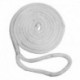 New England Ropes 3/8" x 15' Nylon Double Braid Dock Line - White