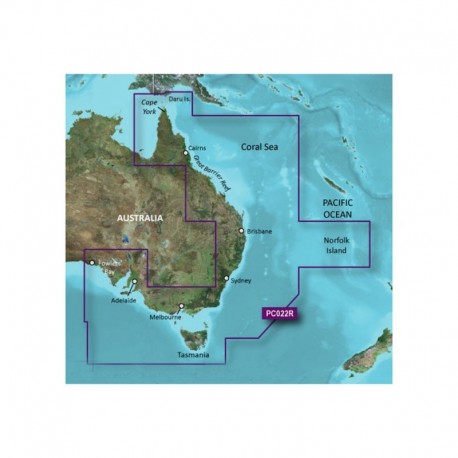 Garmin BlueChart g3 Vision HD - VPC022R - East Coast Australia - microSD /SD