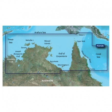 Garmin BlueChart g3 Vision HD - VPC412S - Admiralty G. WA - Cairns - microSD /SD