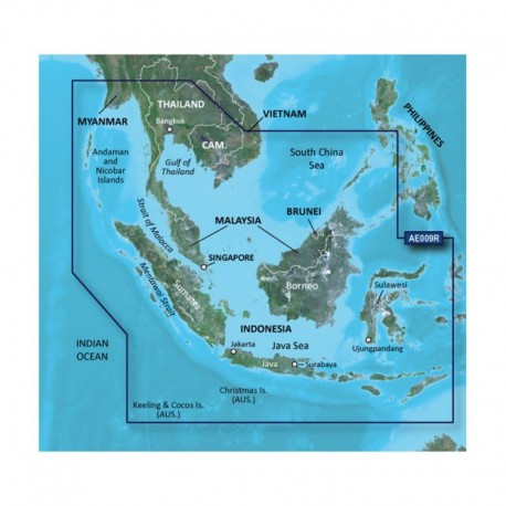 Garmin BlueChart g3 Vision HD - VAE009R - Sin/Mal/Indonesia - microSD /SD