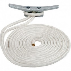 Sea-Dog Double Braided Nylon Dock Line - 3/8" x 15' - White