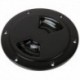 Sea-Dog Quarter-Turn Smooth Deck Plate w/Internal Collar - Black - 5"