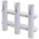 Sea-Dog Three Pole Rod Storage Rack - White