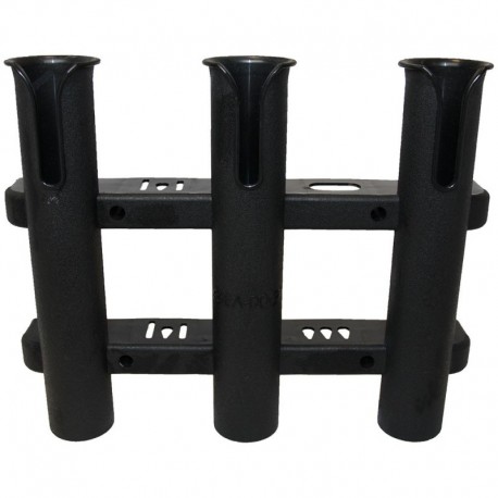 Sea-Dog Three Pole Rod Storage Rack - Black