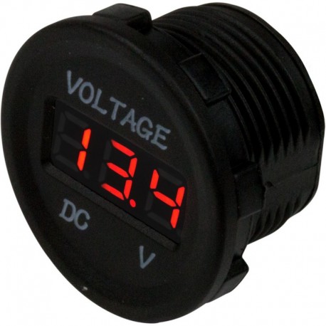 Sea-Dog Round Voltage Meter - 6V-30V