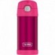 Thermos FUNtainer Stainless Steel Insulated Pink Water Bottle w/Straw - 12oz