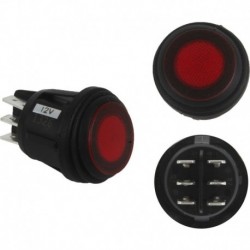 RIGID Industries 3 Position Rocker Switch - Red