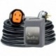 SmartPlug RV Kit 30 Amp 30' Dual Configuration Cordset - Black (SPX X Park Power) & Non Metallic Inlet - Gray