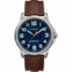 Timex Men' s Expedition Metal Field Watch - Blue Dial/Brown Strap