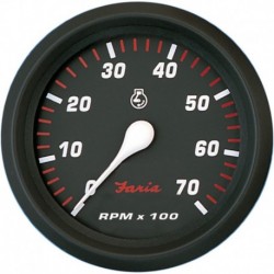 Faria Professional Red 4" Tachometer - 7,000 RPM