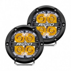 RIGID Industries 360-Series 4" LED Off-Road Spot Beam w/Amber Backlight - Black Housing