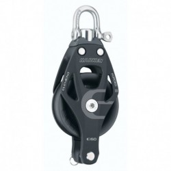 Harken 60mm Single Aluminum Element Block w/Swivel & Becket