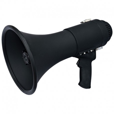 Speco All-Black Deluxe Megaphone w/Siren - 15W