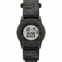 Timex Kid' s Digital 35mm Watch - Green Camo w/Fastwrap Strap