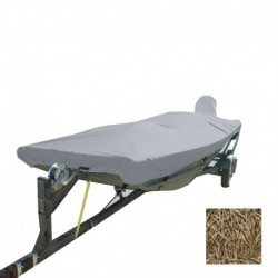 Carver Performance Poly-Guard Styled-to-Fit Boat Cover f/12.5' Open Jon Boats - Shadow Grass
