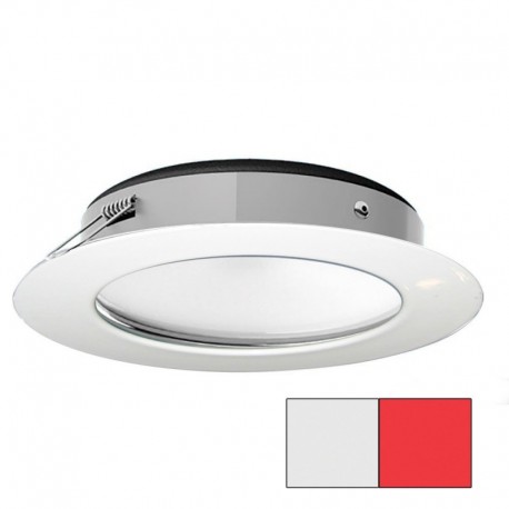 i2Systems Apeiron Pro XL A526 - 6W Spring Mount Light - Cool White/Red - White Finish