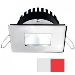 i2Systems Apeiron PRO A506 6W Spring Mount Light - Square/Square - Cool White & Red - Polished Chrome Finish