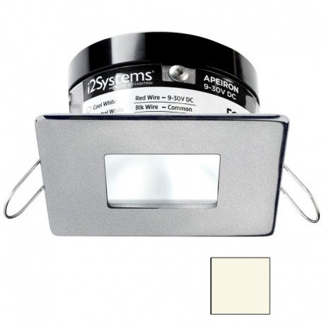 i2Systems Apeiron PRO A503 - 3W Spring Mount Light - Square/Square - Neutral White - Brushed Nickel Finish