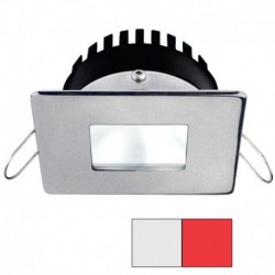 i2Systems Apeiron PRO A506 - 6W Spring Mount Light - Square/Square - Cool White & Red - Brushed Nickel Finish