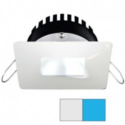 i2Systems Apeiron PRO A506 - 6W Spring Mount Light - Square/Square - Cool White & Blue - White Finish