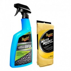 Meguiar' s Hybrid Ceramic Wax w/Water Magnet Microfiber Drying Towel - 22" x 30"