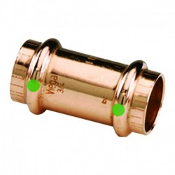 ProPress 1-1/2" Copper Coupling w/Stop - Double Press Connection - Smart Connect Technology
