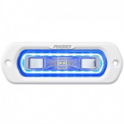 RIGID Industries SR-L Series Marine Spreader Light - White Flush Mount - White Light w/Blue Halo