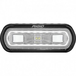 RIGID Industries SR-L Series Marine Spreader Light - Black Surface Mount - White Light w/White Halo