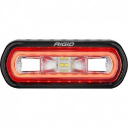 RIGID Industries SR-L Series Marine Spreader Light - Black Surface Mount - White Light w/Red Halo