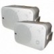 Poly-Planar MA-9060 100 Watt Box Speakers - White