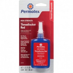 Permatex High Strength Threadlocker RED Bottle - 36ml