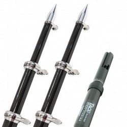 TACO 24' Carbon Fiber Twist & Lock Outrigger Poles f/GS-450, GS-500 & GS-1000 Bases - Black