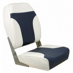 Springfield High Back Multi-Color Folding Seat - White/Blue